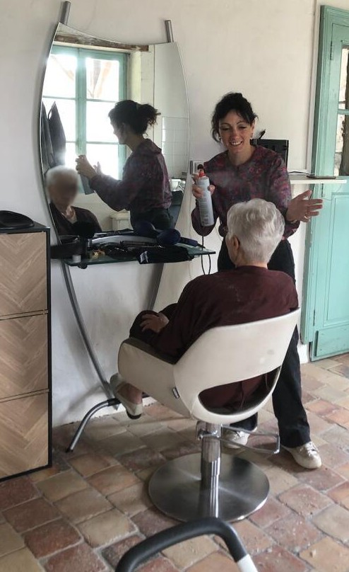 Salon coiffure – Salon de Camille – 1ere cliente 09.06.26